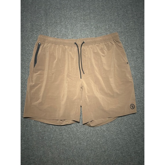 Vuori Other - Vuori shorts lined mens brown size 2XL athletic gym casual lightweight stretch